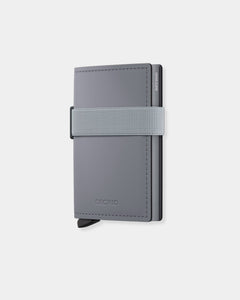 GREY GREY LEATHER MATTE - BANDWALLET