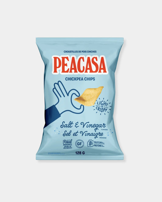 SALT & VINEGAR - 128g CHICKPEA CHIPS
