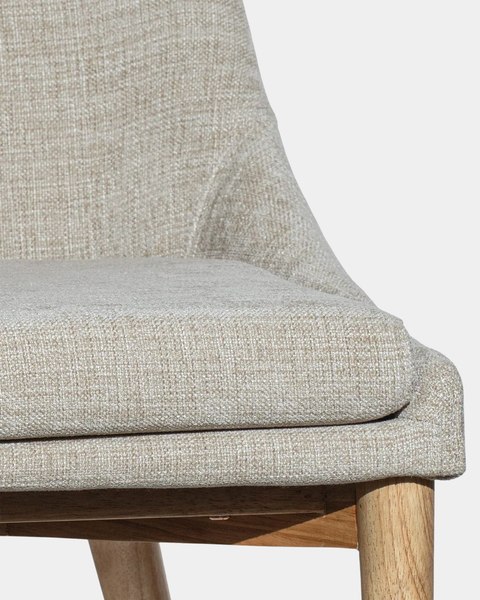 FRITZ SIDE CHAIR TAUPE NATURAL - SET OF 2