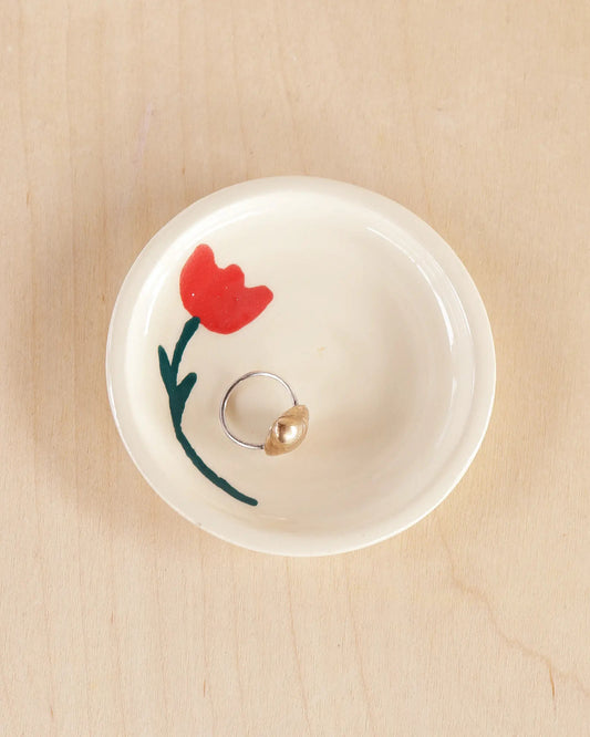 CERAMIC TULIP DISH