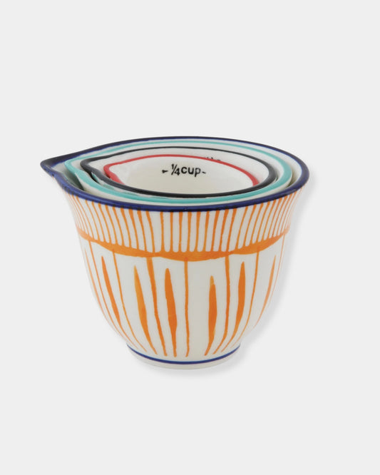 STRIPE MEASURING CUPS - SET 4