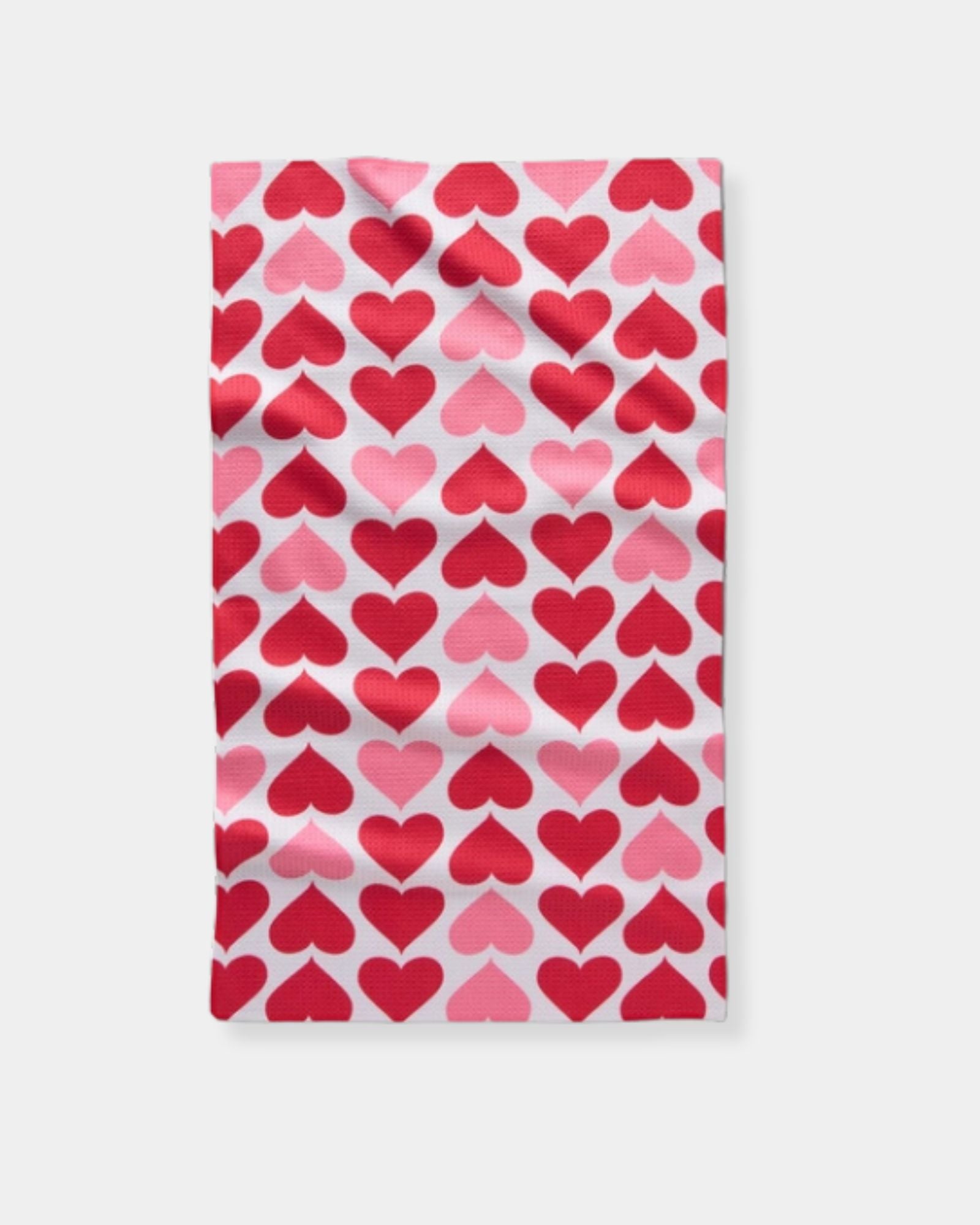 BLUSHING HEARTS - TEA TOWEL