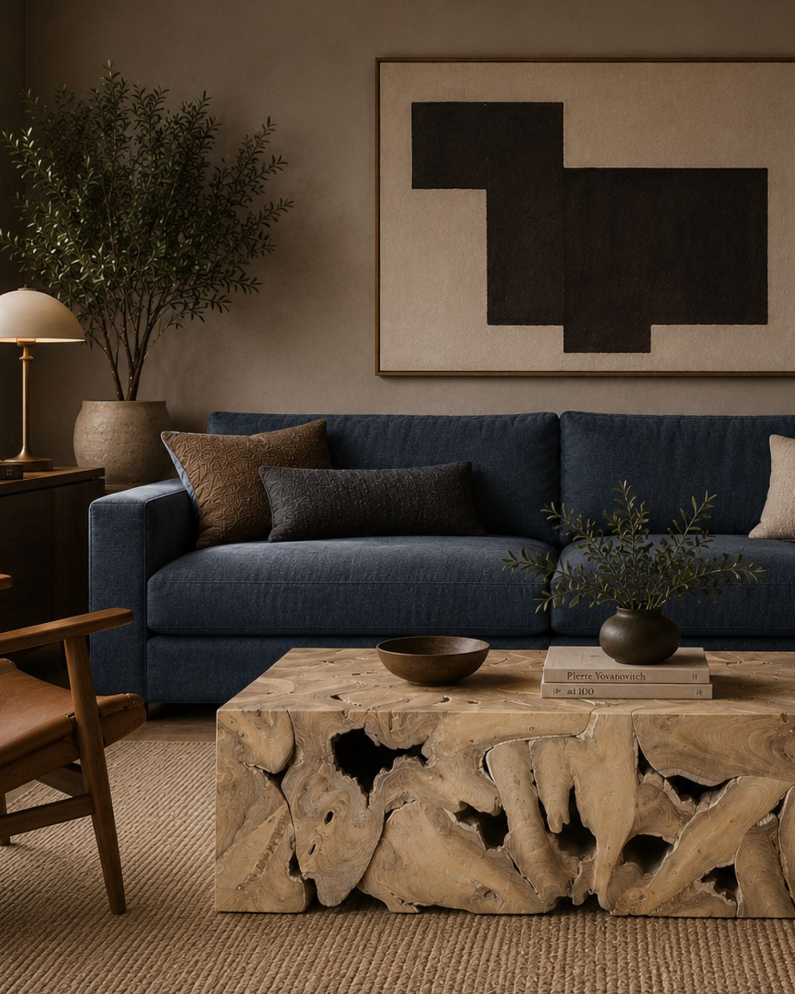 NATURA FLOW RECTANGULAR COFFEE TABLE - BLEACHED