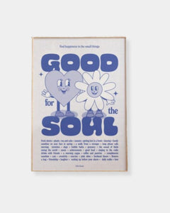 BLUE GOOD SOUL QUOTE - PRINT