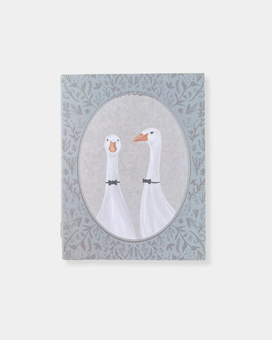 VICTORIAN GEESE GROOMS WEDDING - CARD