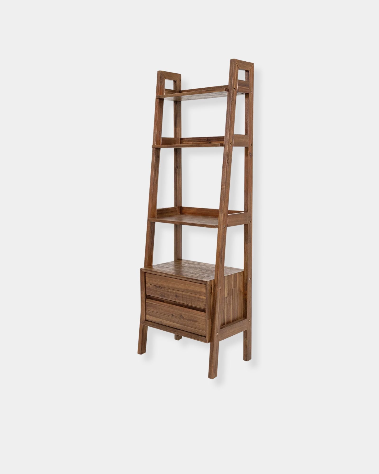 GIA BOOKCASE - WARM PECAN
