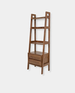 GIA BOOKCASE - WARM PECAN