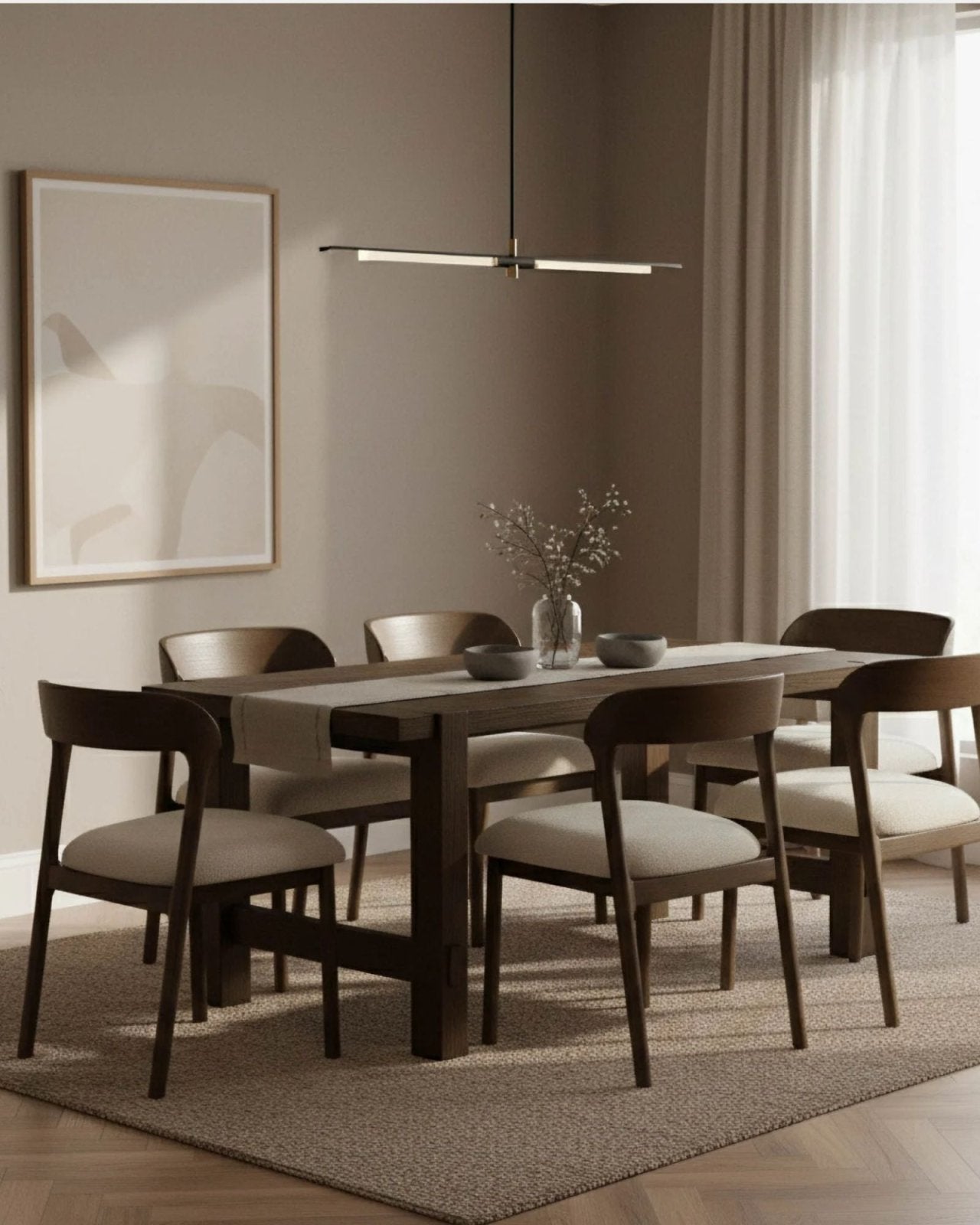 ABSTRACT DINING TABLE 87" | Stonewaters