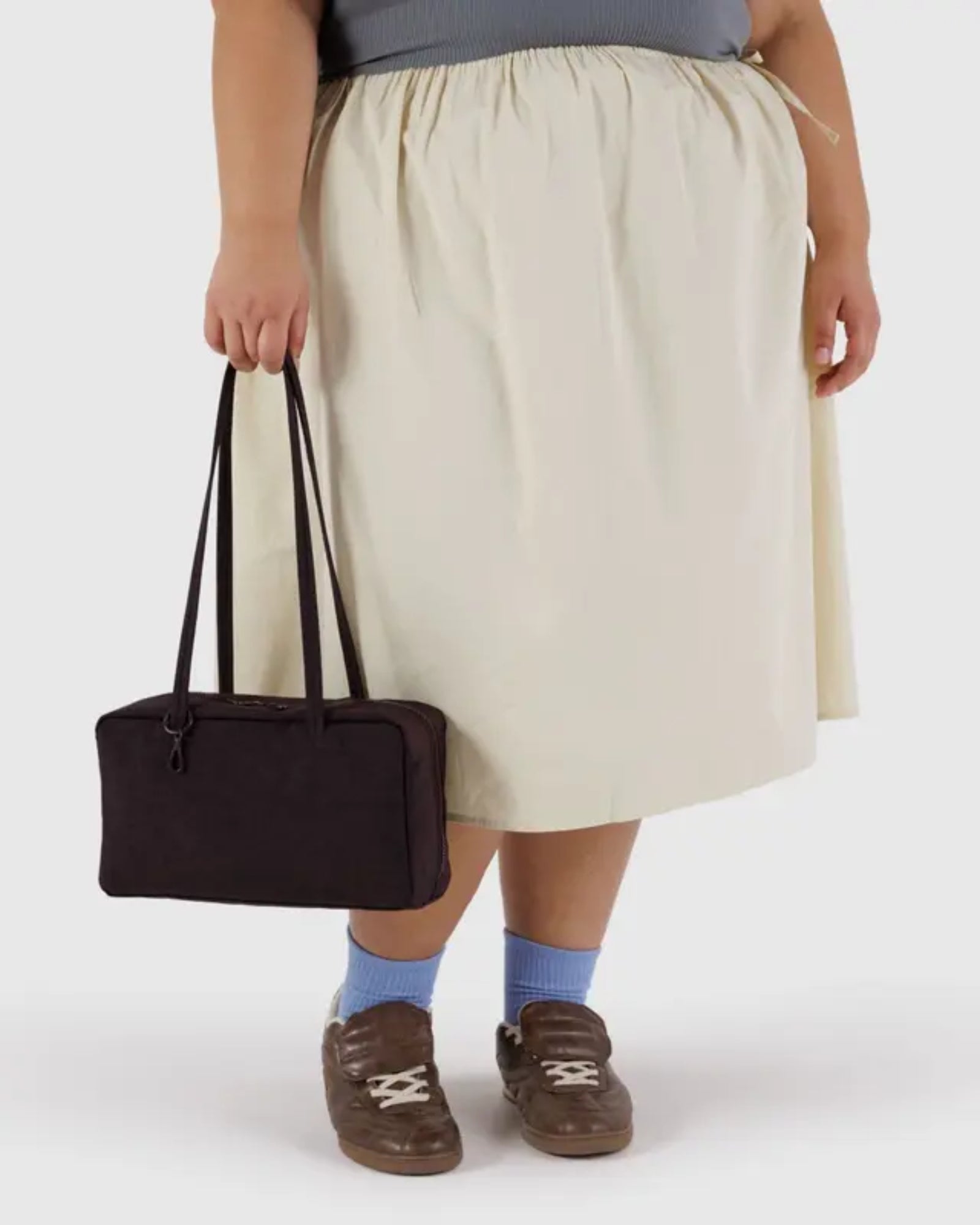 NYLON BOWLER BAG - CHOCOLATE PLUM