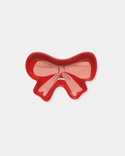 PEACH BOWTIQUE SHAPED DISH