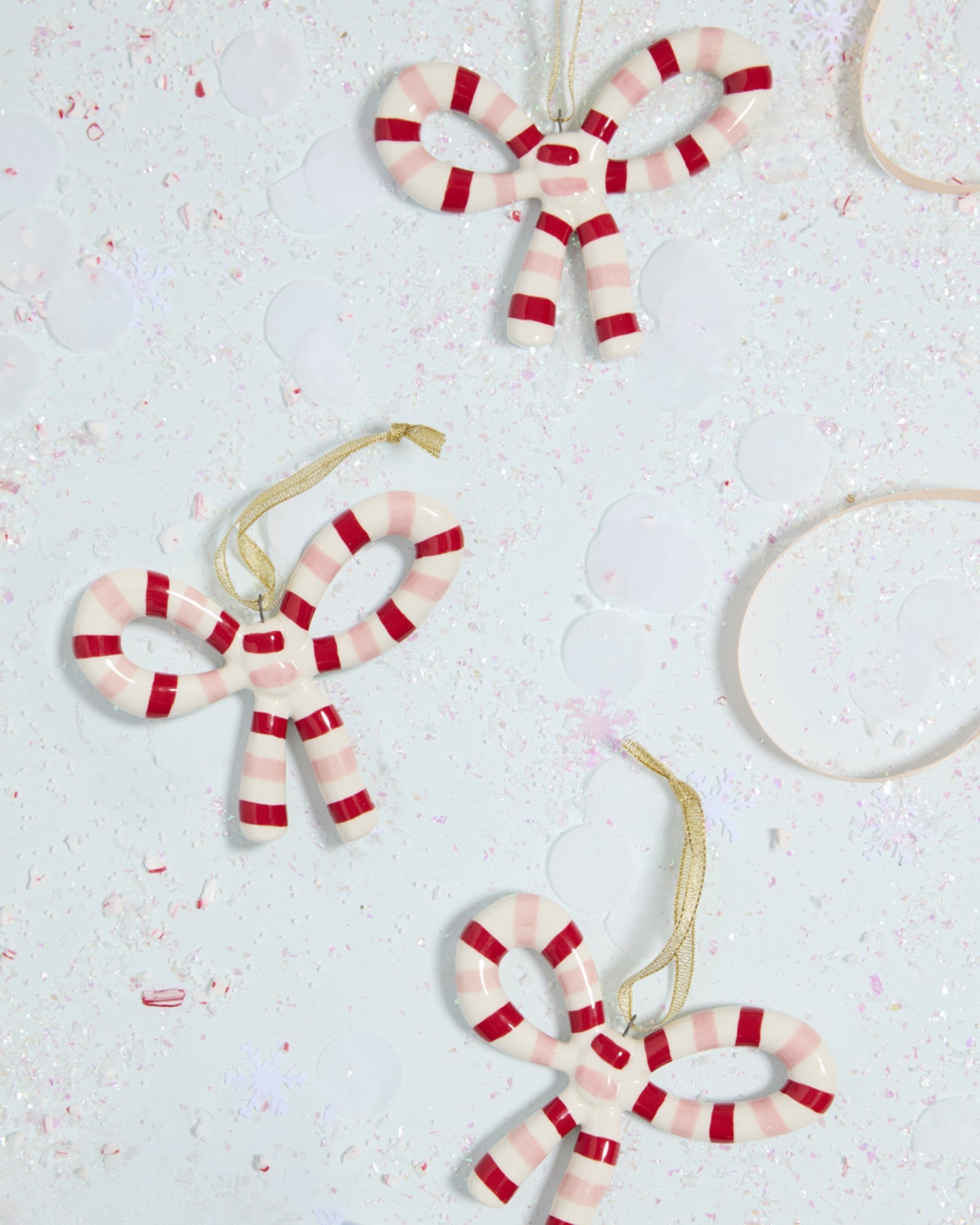 RED LUELLA BOW - ORNAMENT