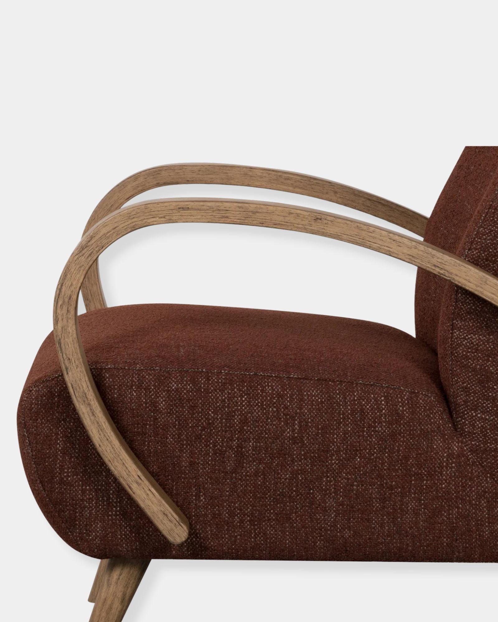 LOUIS CLUB CHAIR - TEXTURED CHOCO