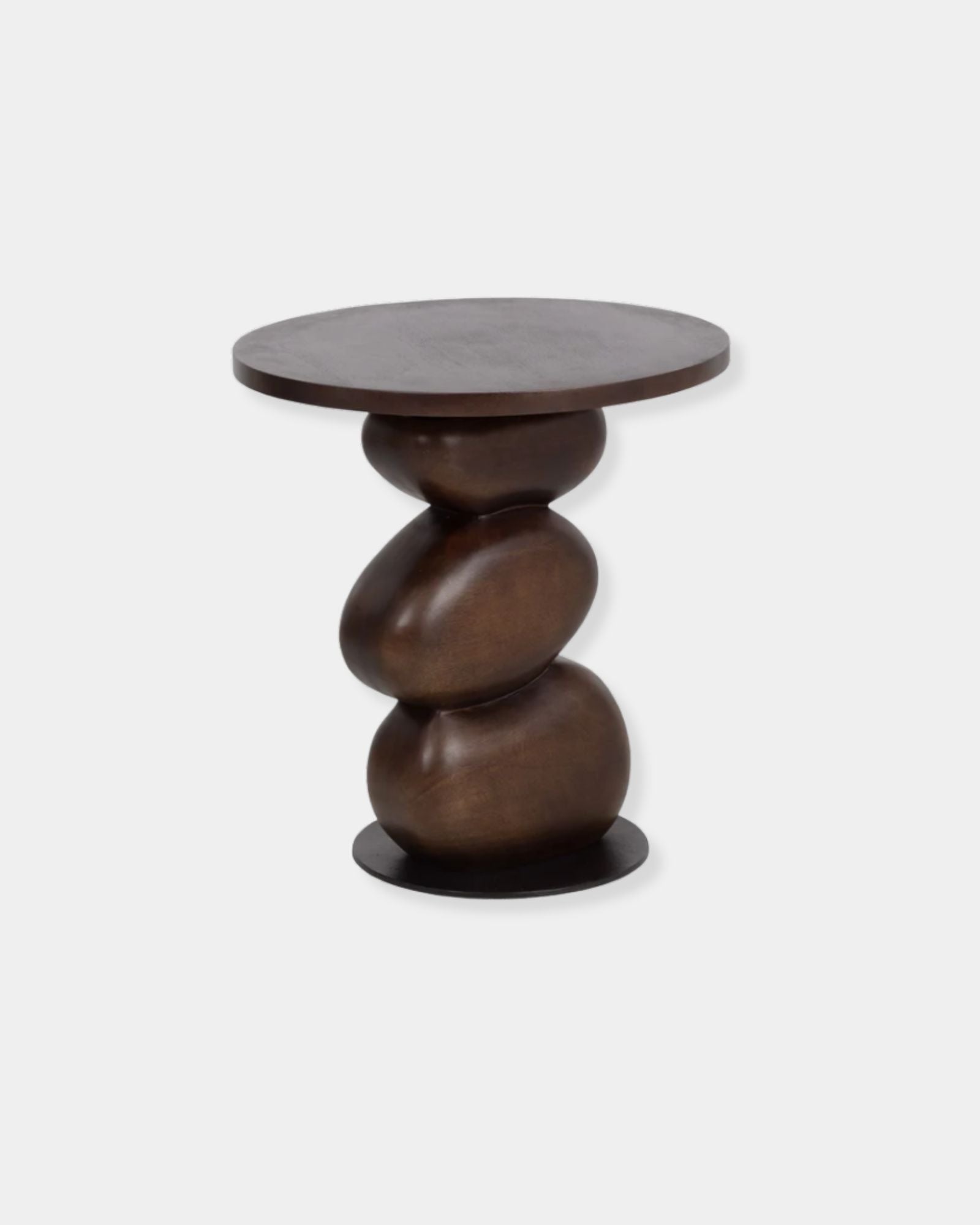 PAPLO END TABLE - MEDIUM BROWN