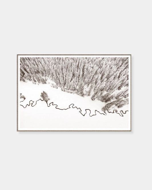 AERIAL STREAM LINE I - GICLEE ART 18x26 PRINT | Stonewaters