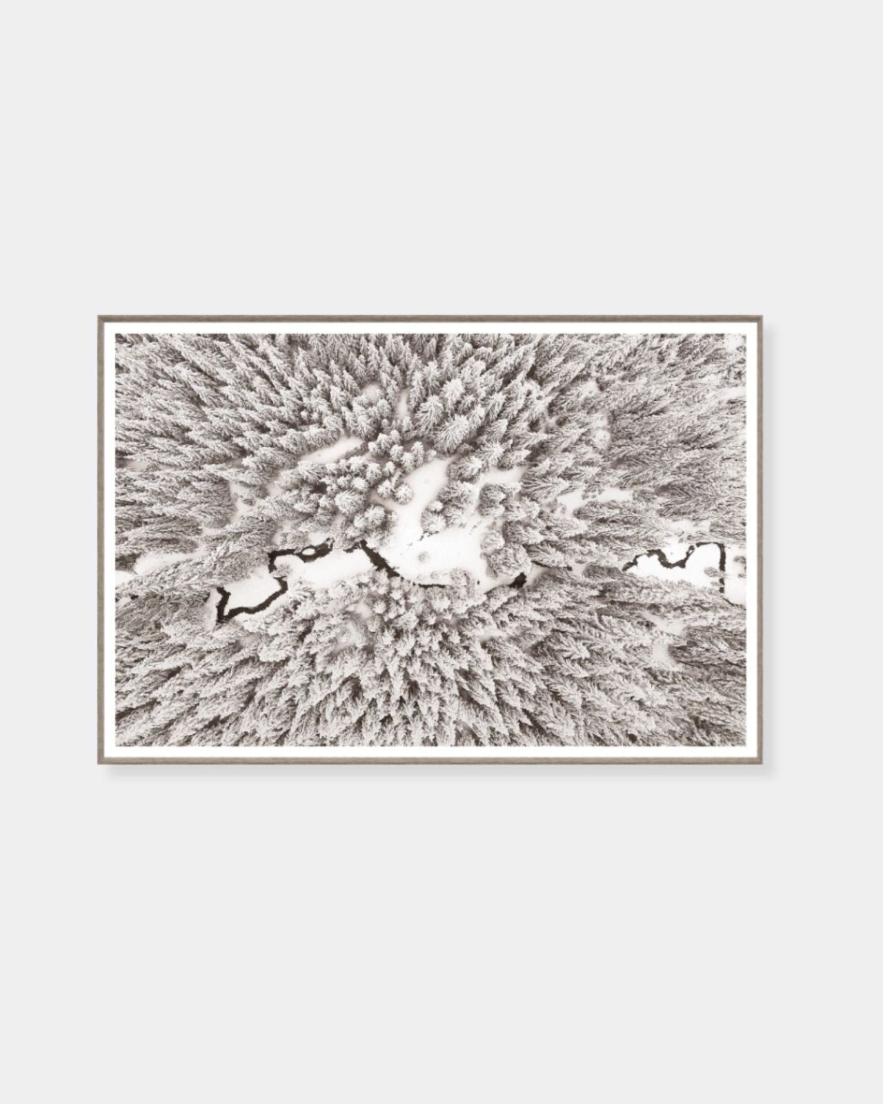 AERIAL STREAM LINE II - GICLEE ART 18x26 PRINT | Stonewaters