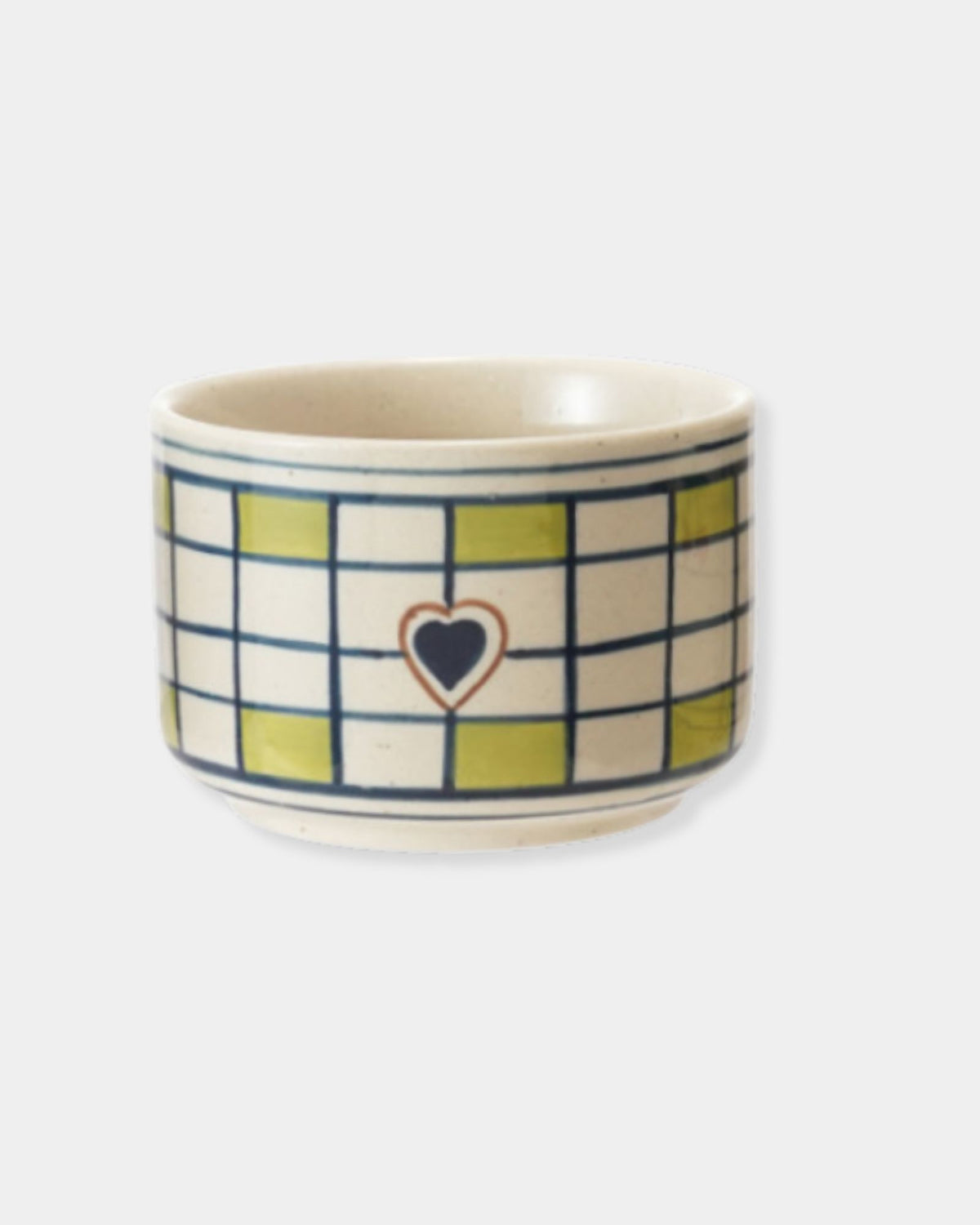 HEART CHECKERED BOWL