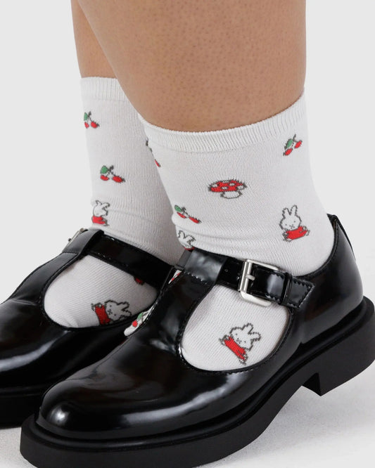 CREW SOCK - MIFFY - WHITE