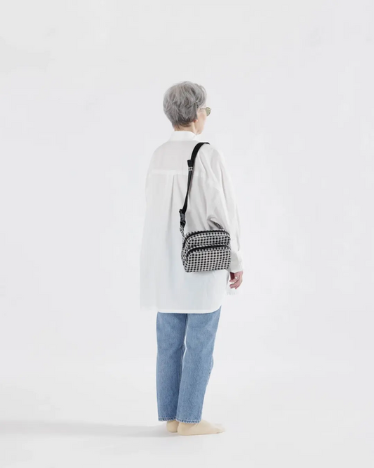 FANNY PACK - BLACK & WHITE GINGHAM