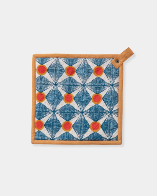 BLUE COTTON POT HOLDER