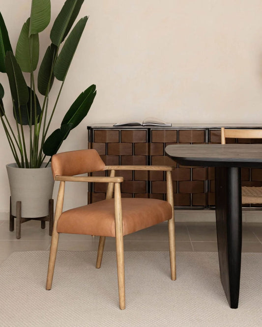 ARTEMIS DINING CHAIR - HUNTER TAN | Stonewaters