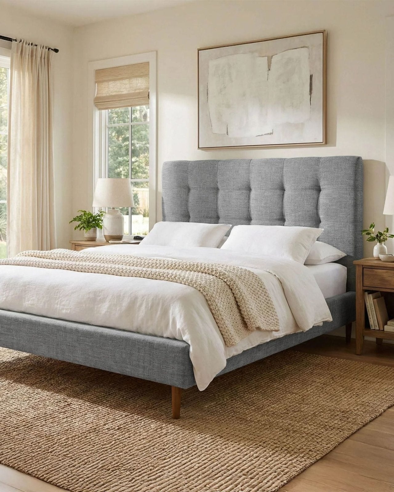 AUDREY BED - SLATE | Stonewaters