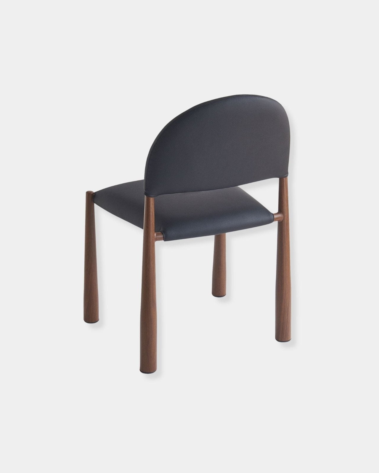 AUGGIE CHAIR SET OF 4 - BLACK AND WALNUT | Stonewaters