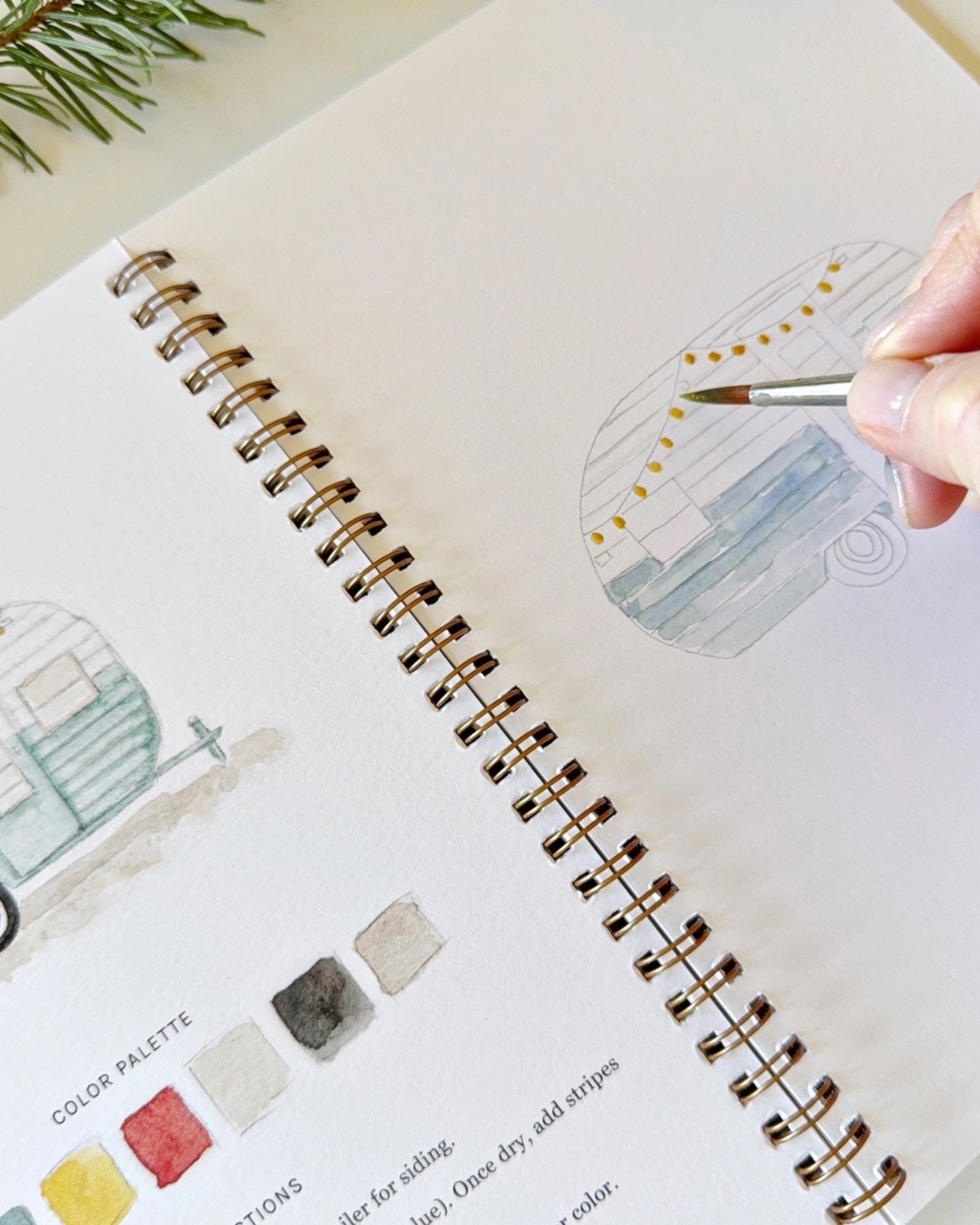 CAMPING WATERCOLOUR WORKBOOK