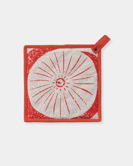 RED COTTON POT HOLDER