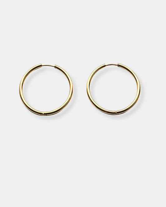 SLIM HOOPS GOLD - EARRINGS
