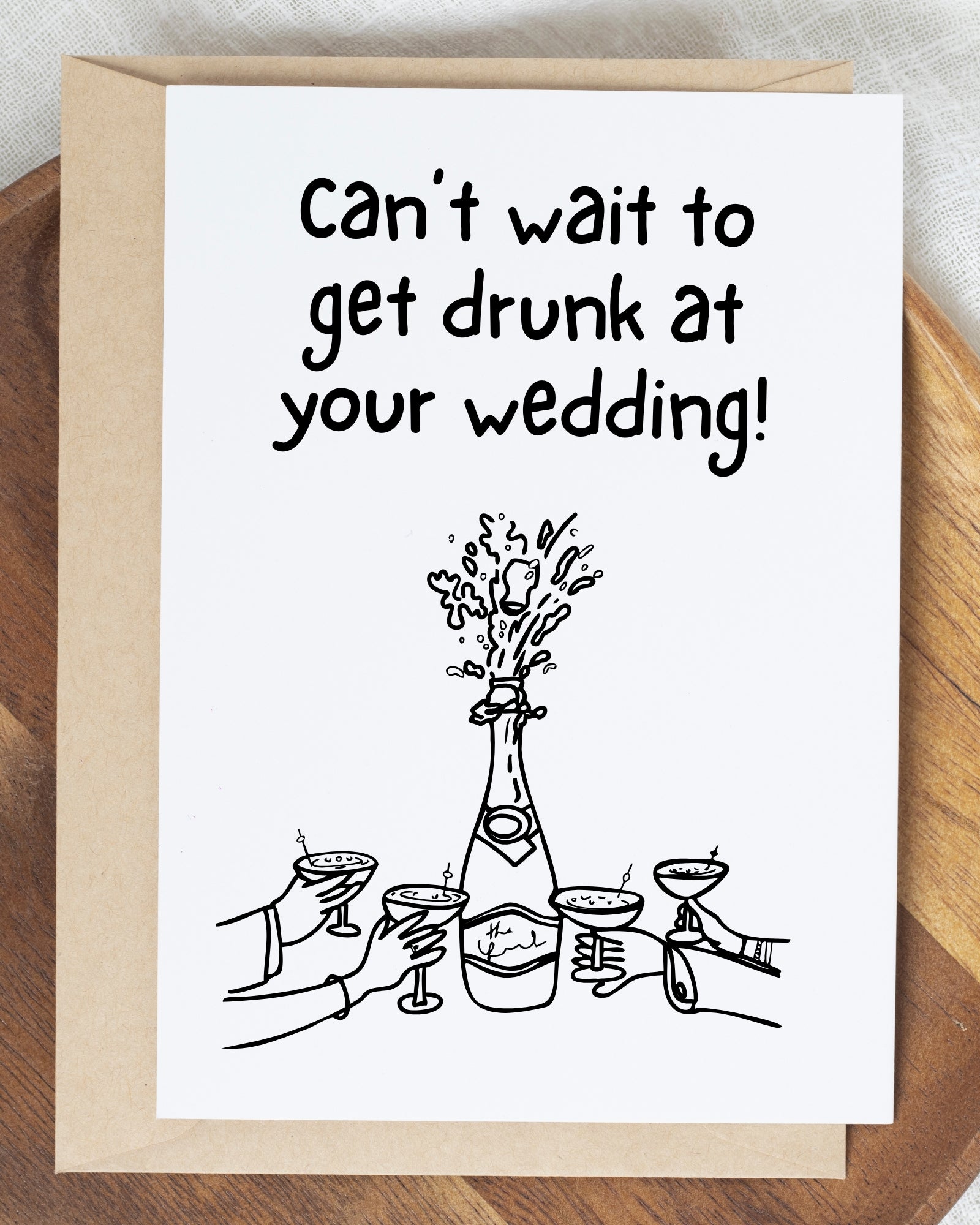 DRUNK WEDDING - CARD