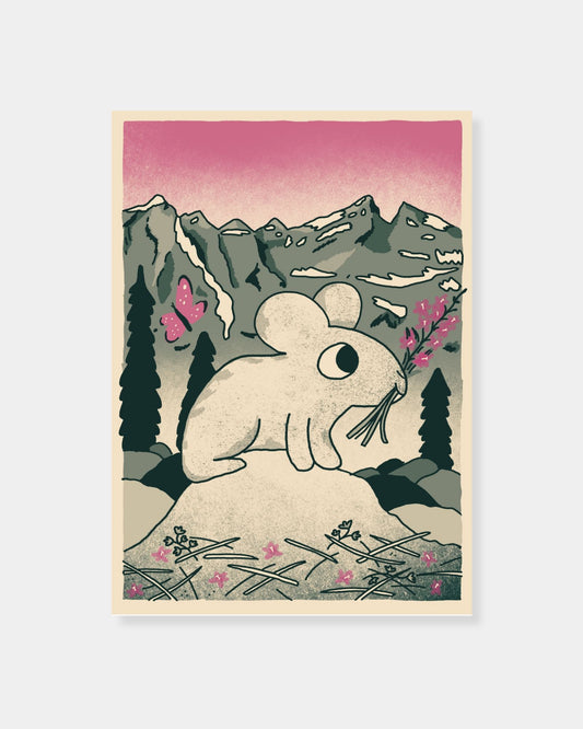 PIKA AT MORAINE LAKE 5 X 7 - PRINT