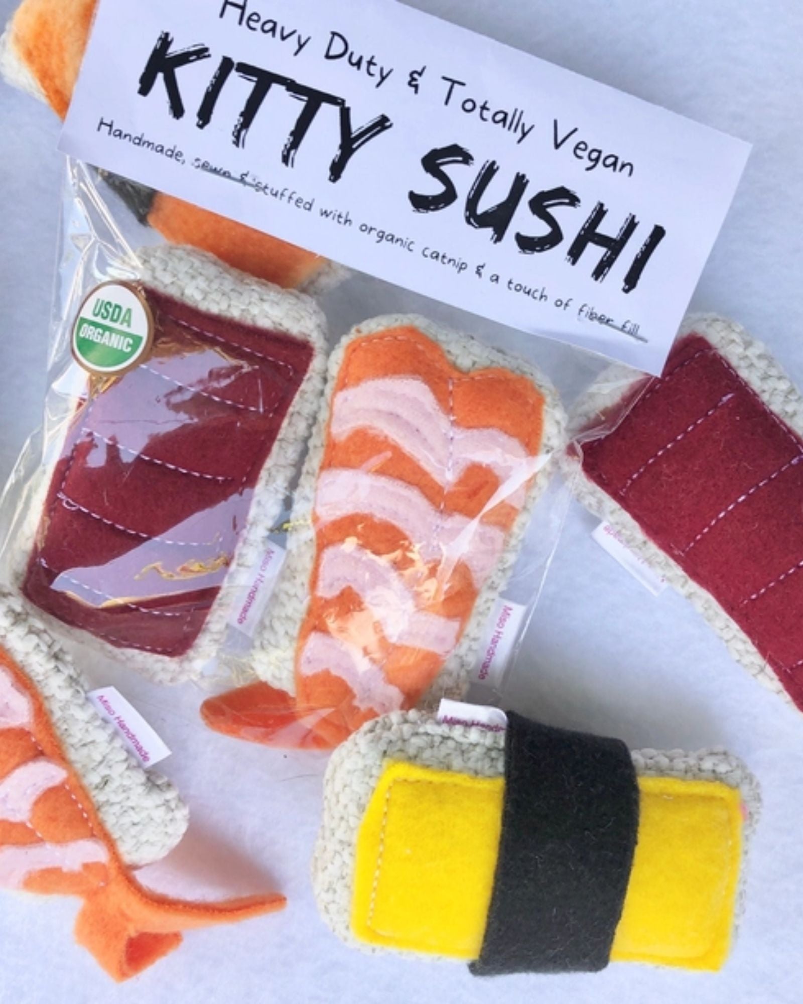 CATNIP SUSHI SET OF 2 - CAT TOY