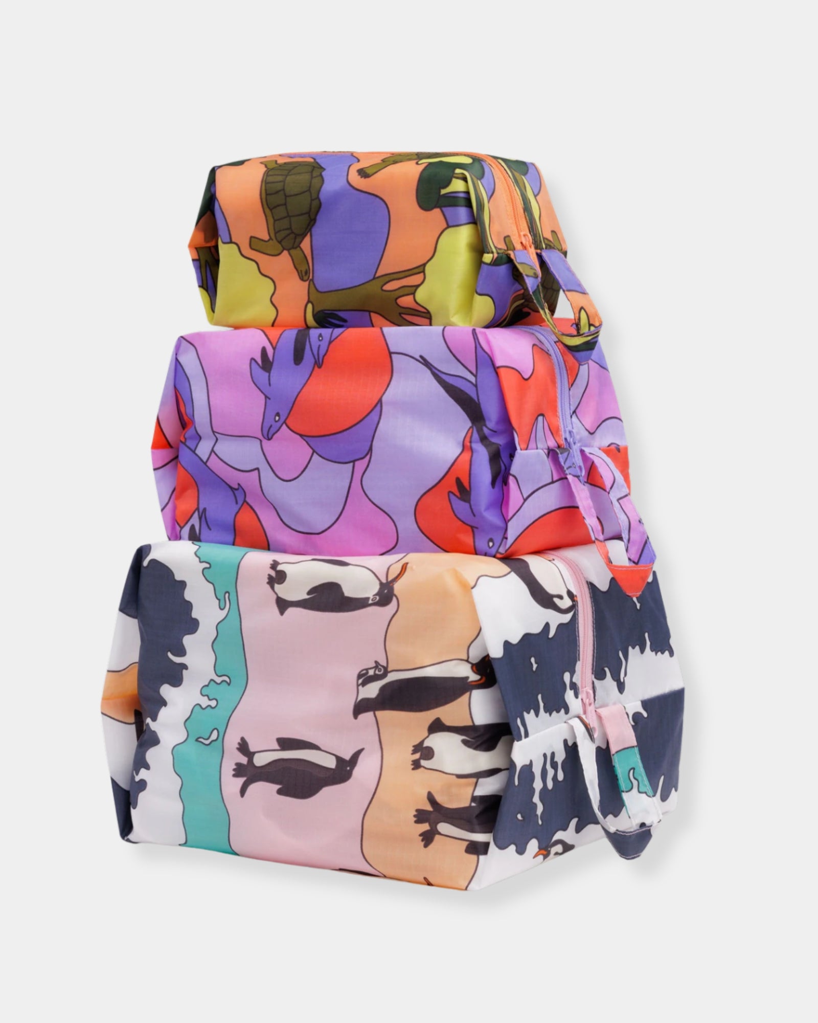 3D ZIP SET - VACATION ANIMALS