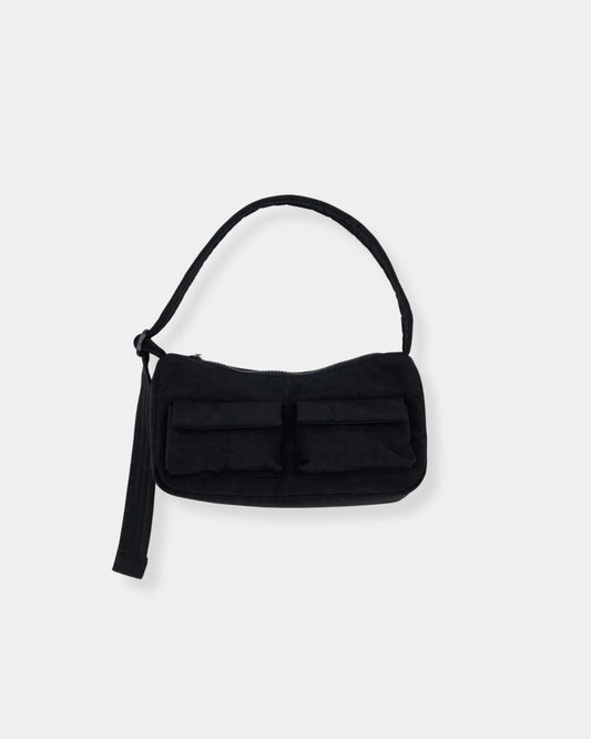 CARGO SHOULDER BAG - BLACK