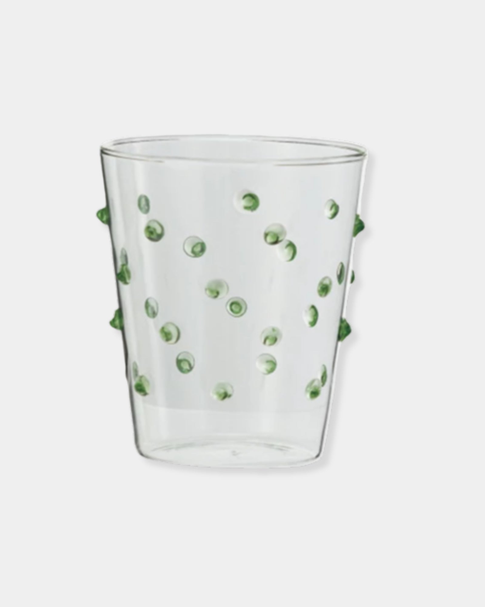 GREEN DOT - 13oz HANDMADE GLASSWARE