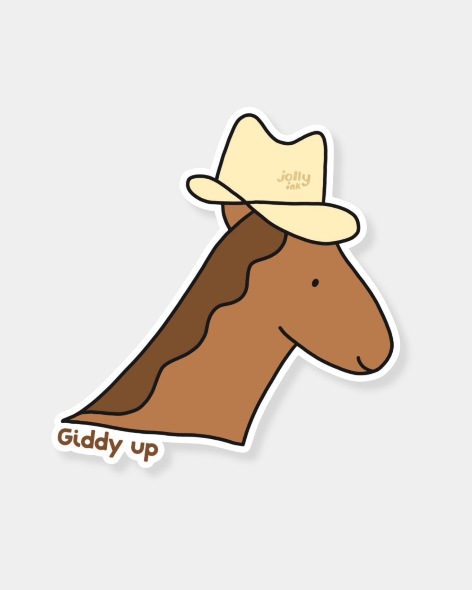 GIDDY UP - STICKER