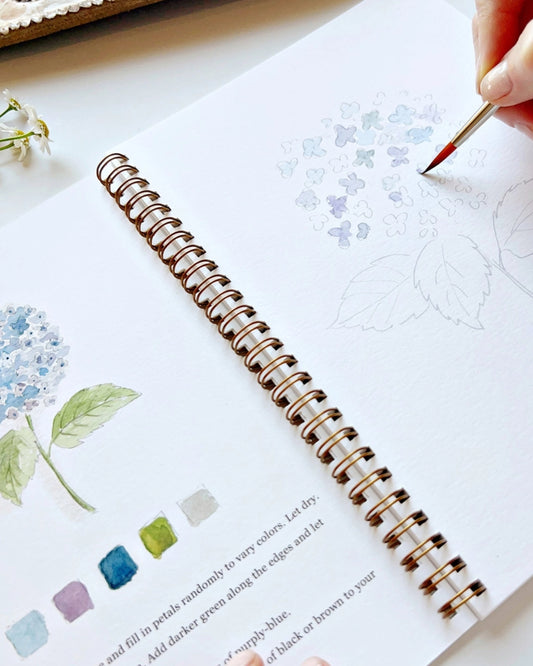 FLOWERS WATERCOLOUR WORKBOOK