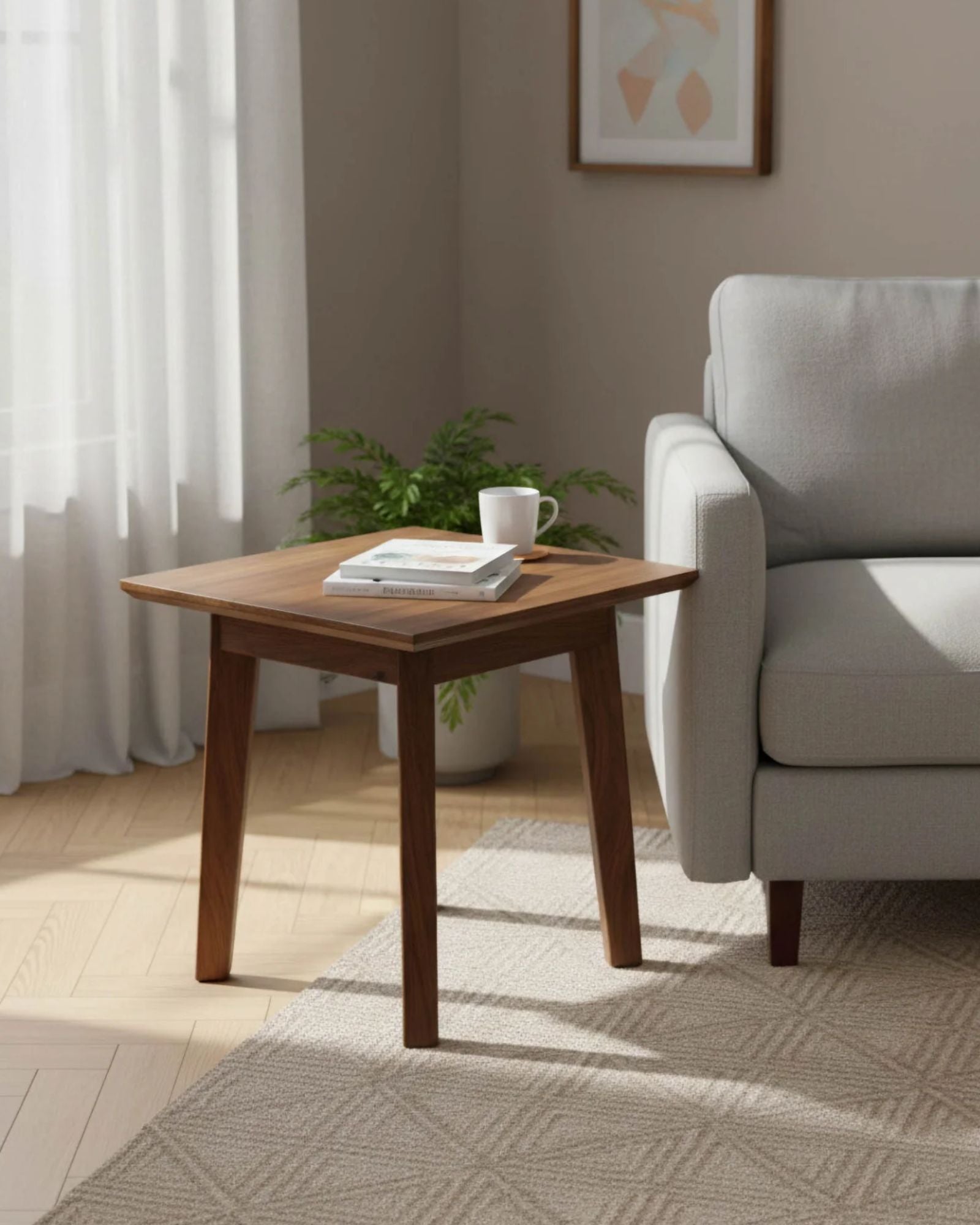 GIA SIDE TABLE - WARM PECAN