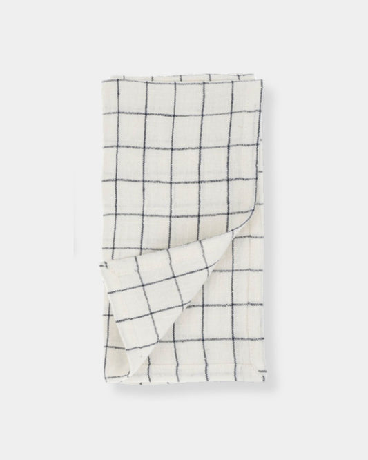 LINEN CHECK NAPKINS S/4 - BLUE