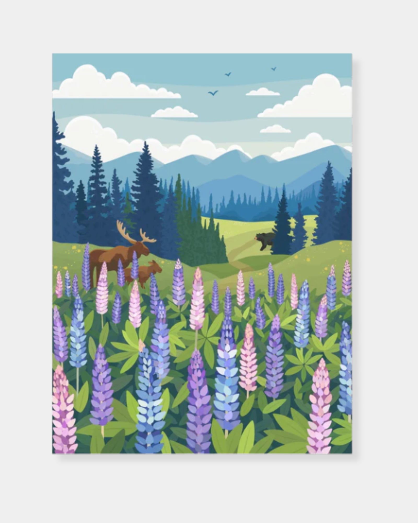 LUPINES MEADOW - 1000 PIECE PUZZLE