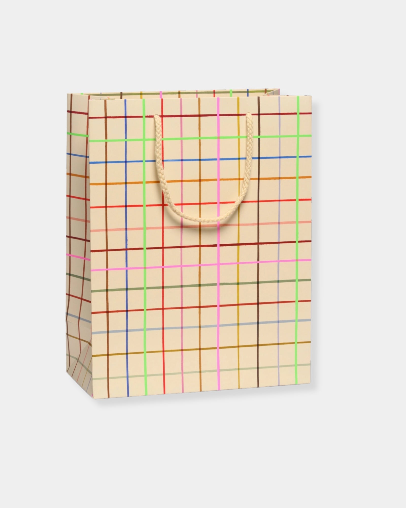 COLOUR GRID LARGE GIFT BAG