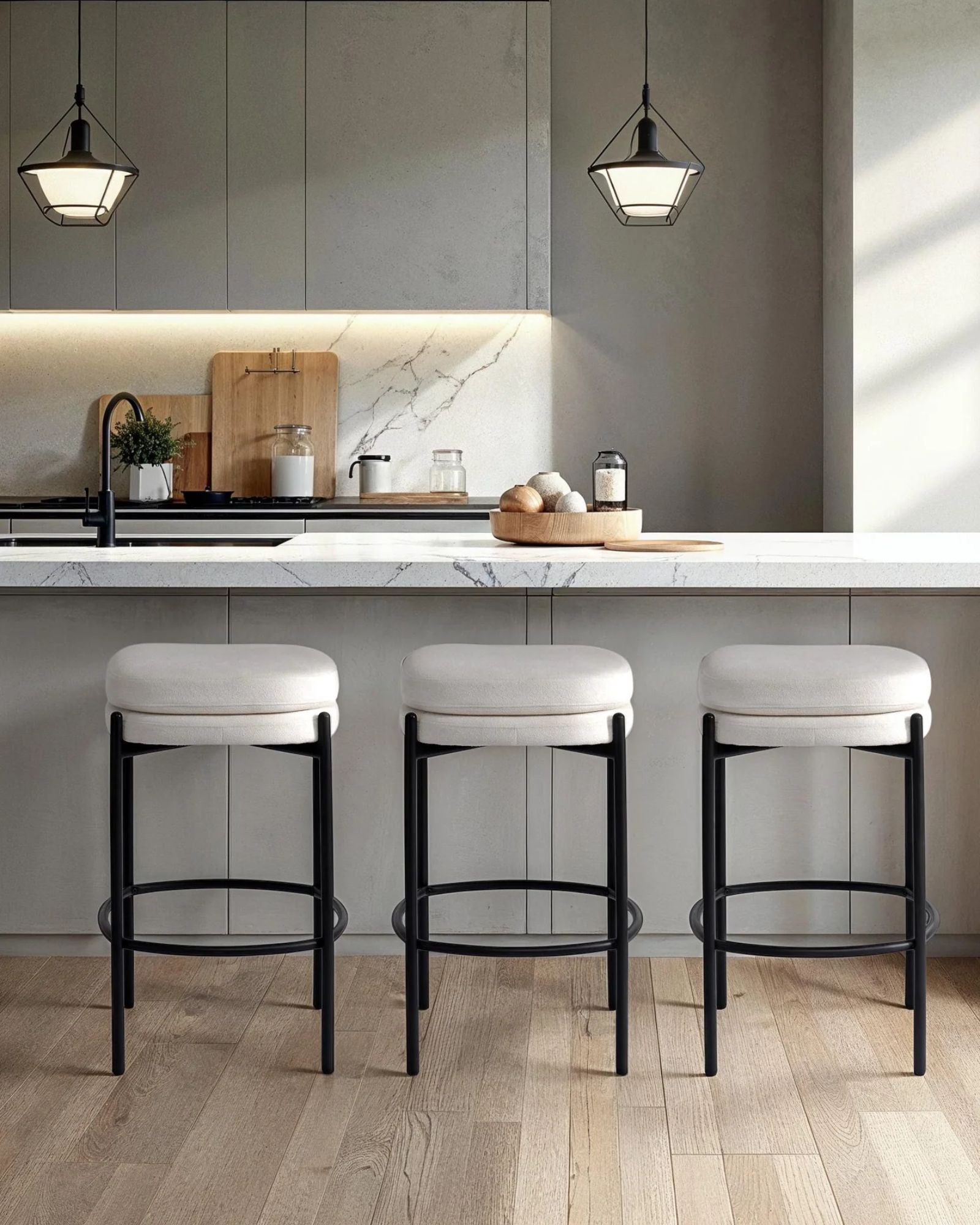 NINA COUNTER STOOL - OATMEAL