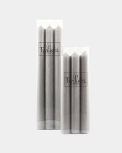 TWILIGHT CANDLE 10" SET OF 6 - GREY