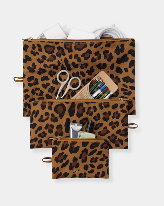 FLAT POUCH SET - LEOPARD