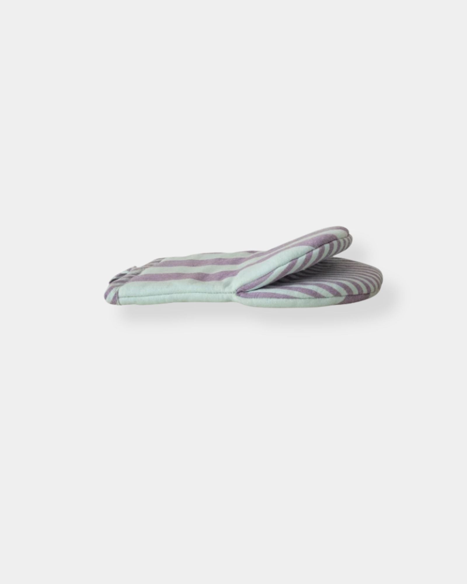 COTTON OVEN MIT - PURPLE STRIPED