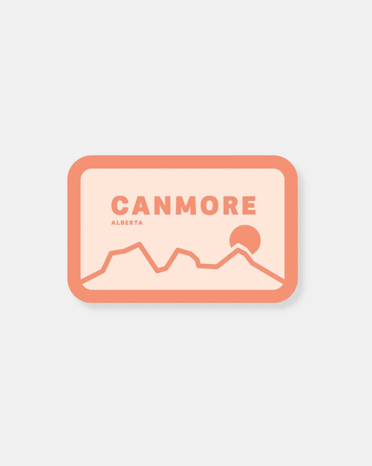 CANMORE PEACH STICKER
