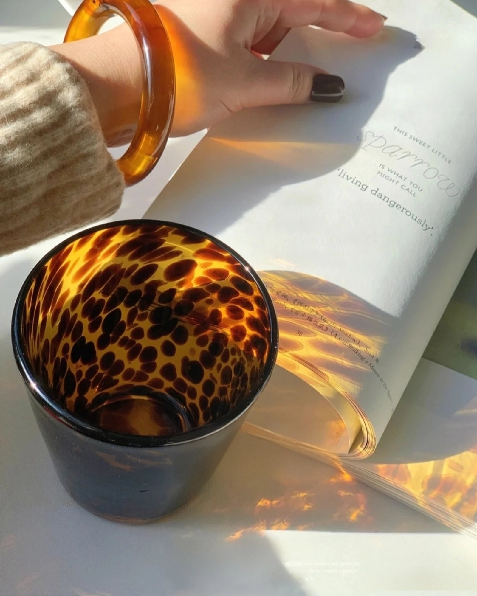 HANDMADE RETRO TORTOISE GLASS