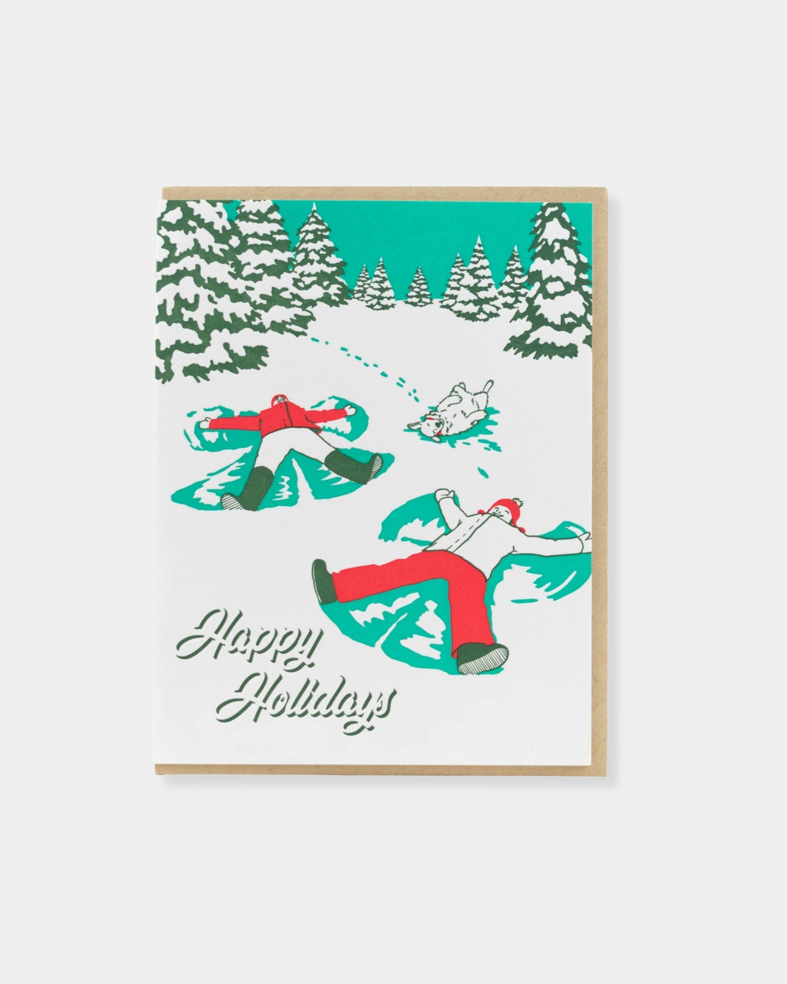 VINTAGE SNOW ANGELS - CARD