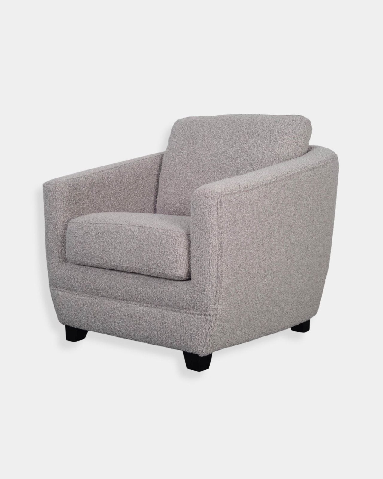 BALTIMO CLUB CHAIR - BOUCLE GREY | Stonewaters