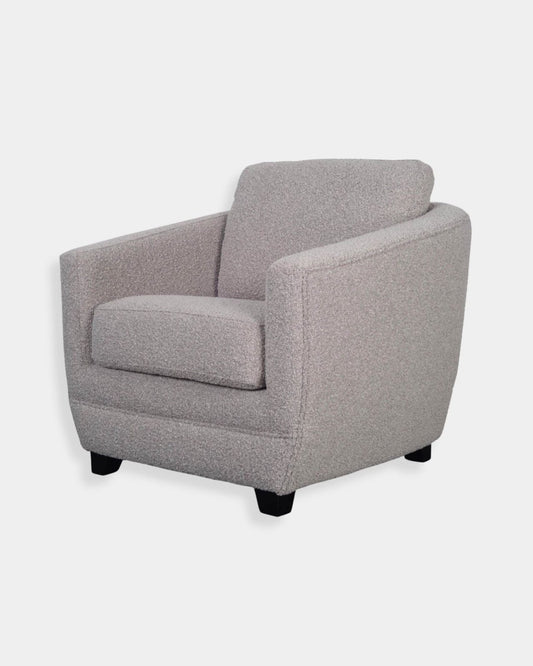 BALTIMO CLUB CHAIR - BOUCLE GREY | Stonewaters